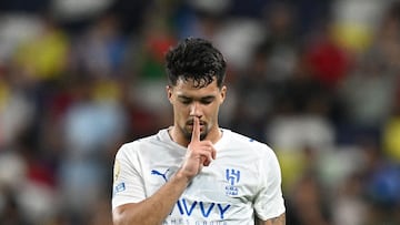 Marcos Leonardo en el pasado Mundial de clubes.