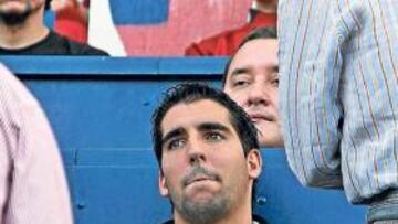 Raúl García, ayer en Pamplona.