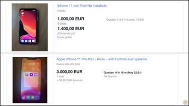 eBay se empieza a llenar de iPhones con Fortnite instalado a precios desorbitados