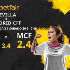 Sevilla FC Femenino vs. Madrid CFF: horario, TV, estadísticas, clasificación y pronósticos