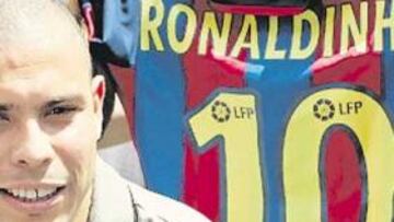 <b>HUMILDE. </b>Ronaldo afirmó sentirse contento por el Balón de Oro conseguido por Ronaldinho.