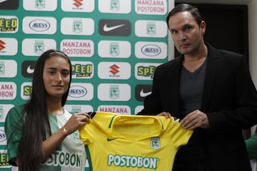 Atlético Nacional presenta su equipo femenino.