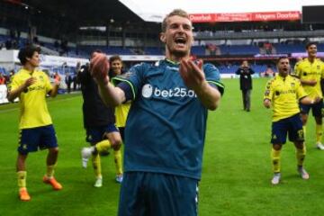 48. Eintracht Frankfurt (Alemania). El cuadro germano aportó con siete jugadores a diversas selecciones entre los que se cuenta el arquero finlandés Lukas Hradecky. 