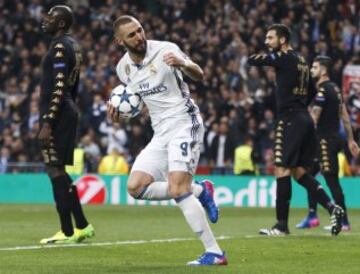 Benzema empató el partido.

