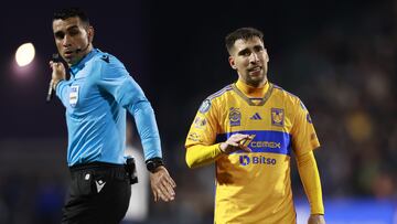 Fernando Gorriaran of Tigres during the round one first leg match between Vancouver Whitecaps and Tigres UANL as part of the CONCACAF Champions Cup 2024 at Starlight Stadium, on February 07, 2024 in Lang Ford, Columbia Britanica, Canada.