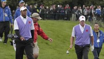 <b>RESURGIR. </b>Tiger Woods saldó su cuenta pendiente con la Ryder en el Celtic Manor de Newport (Gales).