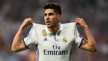 El jugador del Real Madrid, Marco Asensio, durante un partido.