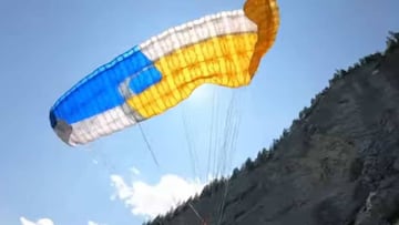 Segundos antes del choque contra la ladera de la montaña