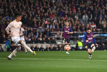 1-0. Leo Messi marcó el primer gol.