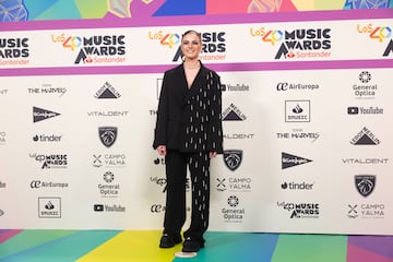 Luc¨ªa de la Puerta en la alfombra roja de LOS40 Music Awards Santander.