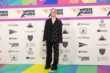 Lucía de la Puerta en la alfombra roja de LOS40 Music Awards Santander. 