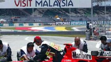 <B>DECEPCIÓN. </B>Los Ferrari no han estado a la altura en los entrenamientos oficiales.