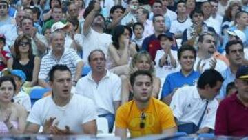 <b>FE. </b>La afición, en el Di Stéfano.