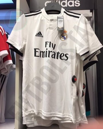 La primera equipación del Real Madrid de la temporada 2018-2019.