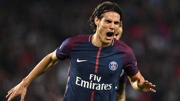 El delantero uruguayo del PSG, Edinson Cavani.