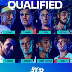 Las ATP Finals ya tienen lista definitiva de participantes