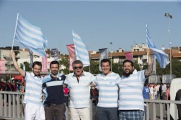 Ambiente en la fanzone.