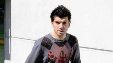 <b>TRABAJO. </b>Salva, a la salida de un entrenamiento en Las Rozas.