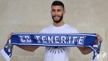 Jacobo González, en su llegada al Tenerife.