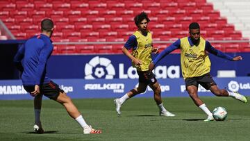 Lemar, en un entrenamiento.