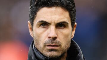 Mikel Arteta, entrenador del Arsenal, durante un partido.
