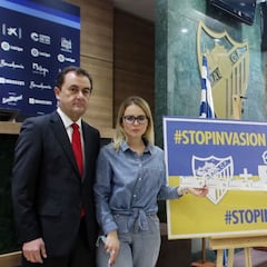 El Málaga destinará un euro por entrada vendida para ayudar a Ucrania