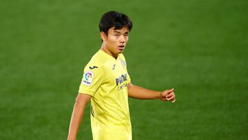 Takefusa Kubo of Villarreal CF during the La Liga Santander mach between Villarreal and Valladolid at Estadio de la Ceramica on November 2, 2020 in Vila-real, Spain
 AFP7 
 02/11/2020 ONLY FOR USE IN SPAIN