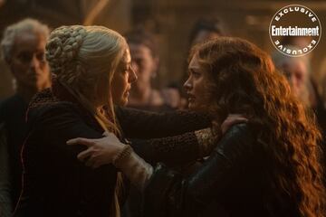 Rhaenyra Targaryen y Alicent Hightower. FOTO: Ollie Upton/HBO