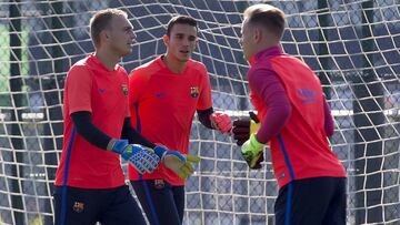 Ter Stegen, Masip y Cillessen.