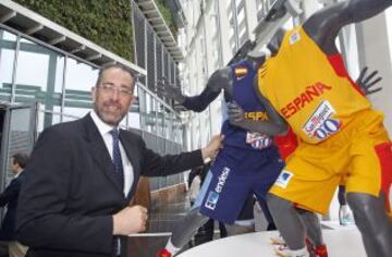 Orenga durante la presentación de las nuevas equipaciones Nike para las selecciones españolas de Baloncesto.