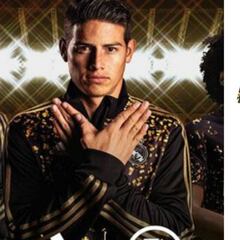 James presenta la nueva camiseta del Real Madrid