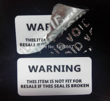 Quitarle la pegatina de garantía a un dispositivo ya no anulará la garantía