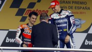 El Rey Juan Carlos medió en la relación entre Pedrosa y Lorenzo.