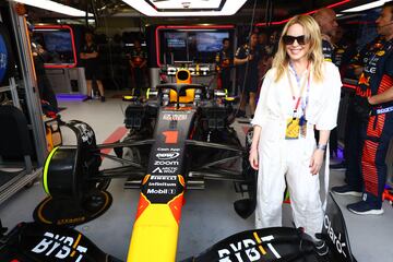 Kylie Minogue durante el Gran Premio de M車naco de la F車rmula 1.