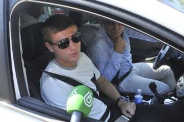 Kroos a la salida hacia el Bernabeu.