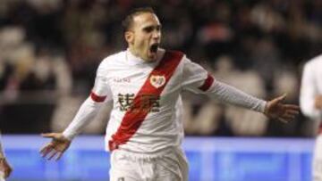 Nacho celebra el gol anotado contra el Atl&eacute;tico. 