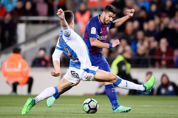 Luis Suárez y Unai Bustinza.