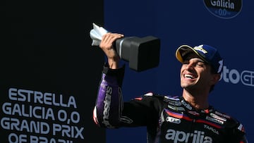 Jorge Martín en el podio de Brasil.
