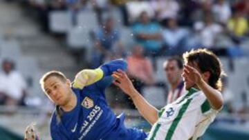 Oblak dio muestras de seguridad ante el Córdoba, donde el Atlético dejó la portería a cero.