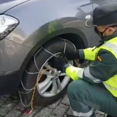 Cadenas para la nieve: cómo funcionan, cómo se colocan y en qué casos son obligatorias