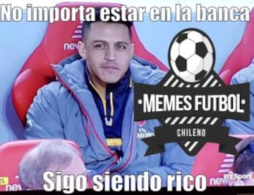 Los memes que se burlan de Arsenal y la suplencia de Alexis