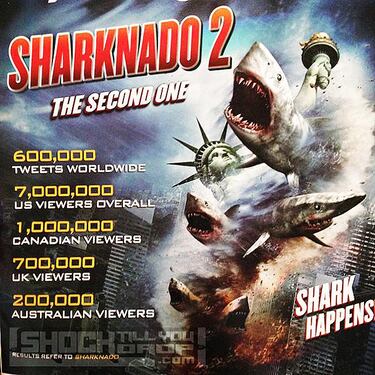 Poster promocional de Sharknado 2: The Second One