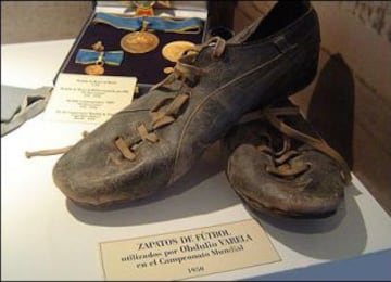 Zapatos de fútbol utilizados en el Mundial de 1950