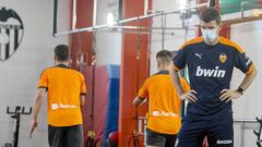 Javi Gracia, en el gimnasio.