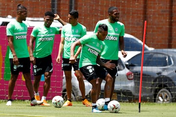 Atlético Nacional entrena de cara al partido frente a Patriotas por la Fecha 14 de la Liga BetPlay.