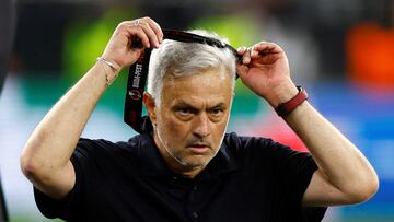 The Special One’s perfect record in European finals came to an end against Sevilla and he was not happy with the referee’s performance.