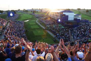 Vista general del Marco Simone Golf & Country Club de Roma durante la Ryder Cup 2023.