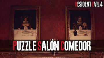 resident evil 4 remake puzzle salon comedor mesas asientos capitulo 9