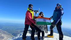 Un niño de 6 años corona la montaña más alta de Europa