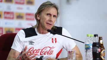 Ricardo Gareca durante la conferencia de prensa celebrada el 23 de enero.